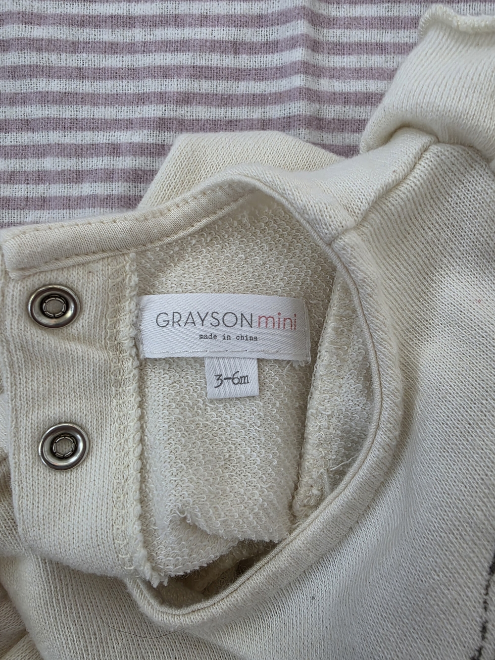 Grayson Mini Butterfly Ruffle Sweatshirt | 3–6M - Picture 3 of 3
